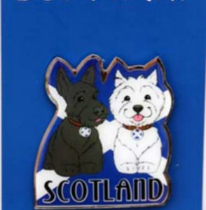 SCOTTIE DOG BRASS MAGNETS