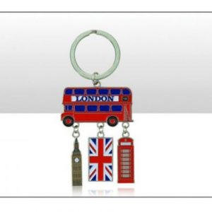 London Bus/Tel Box/UJ/Big Ben Keyring