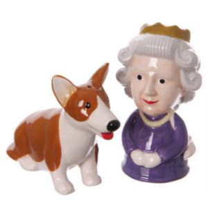 QUEEN & CORGI CRUET SET