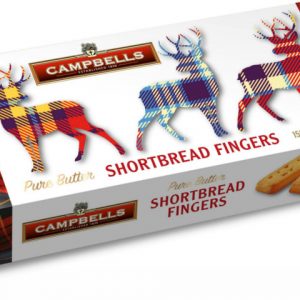 150g Tartan Stags Carton (Shortbread Fingers)