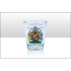 DIAMOND JUBILEE COA SHOT GLASS