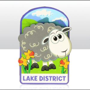 Lake District Sheep Wood Magnet
