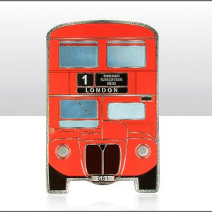 Red London Bus Foil Stamped Magnet