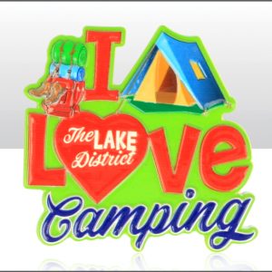 Lake District I Love Camping Magnet