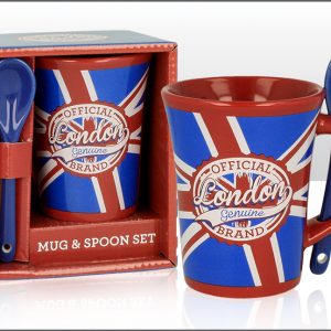 London Logo Large Mug and Spoon Set