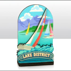 Lake District PrePrinted Sailing Wood Figure