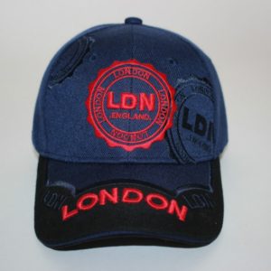 London 3D Stamp Cap Navy
