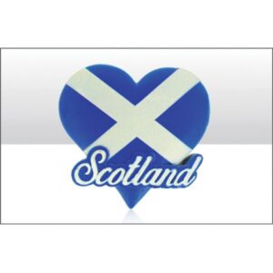 Scotland Saltire Heart Printed Resin Magnet