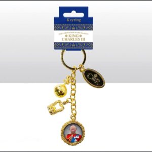 KING CHARLES III CORONATION CHARM KEYRING