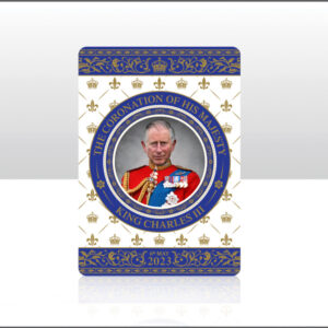 KING CHARLES III CORONATION FOIL MAGNET