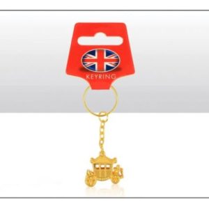 Coronation Carriage Metal Die Cast Keyring