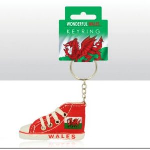 Wales Canvas Boot Keyring