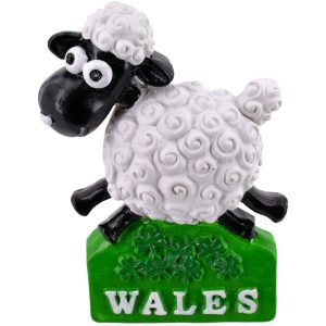 WALES COMICAL SHEEP RESIN MAGNET
