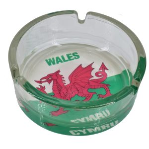 WALES GLASS ASHTRAY