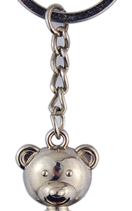 METAL TEDDY UJ KEYRING