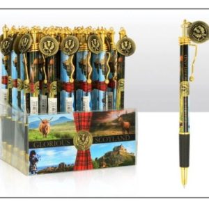 Glorious Scotland Wavy Clip Charm Pen