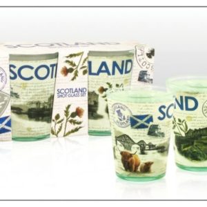 Scotland Collage Shot Glass Set of 2
