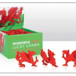 Wales Red Metal Dragon Figure Charm In CDU