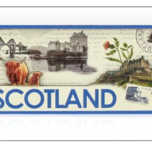 Scotland Collage Wooden Magnet