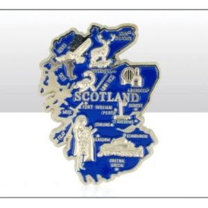 Scotland Map Metal Magnet