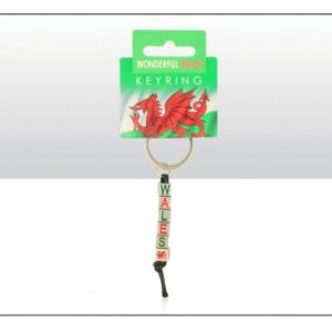 WALES DICE METAL KEYRING