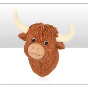 HIGHLAND COW RESIN HEAD MAGNET