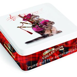 90g Cat with Bagpipes Tin (Shortbread Fingers)