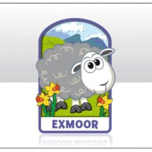 Exmoor Sheep Wooden Layered Magnet