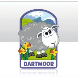 Dartmoor Sheep Wooden Layered Magnet