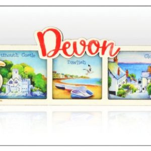 Devon Red Wooden Layered Magnet