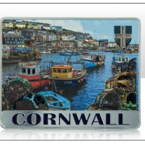 Cornwall Harbour Foil Stamped Magnet
