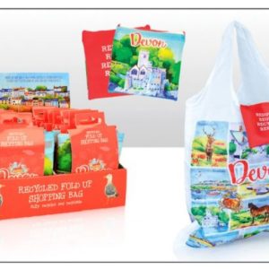 Devon Red Fold Up Shopping Bag