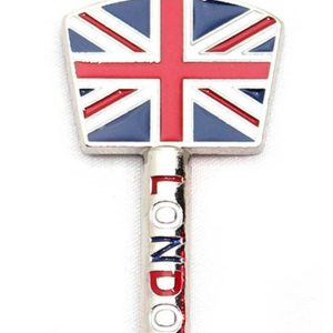 Union Jack Key Shape Keyring