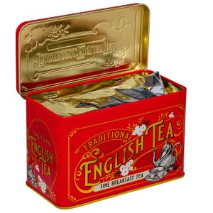 40 Teabag Tin – English Breakfast – Red
