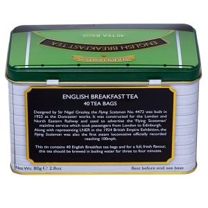 40 Teabag Tin – English Breakfast – Flying Scotsman