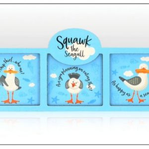 Squawk the Seagull Wooden Layered Magnet