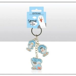 Squawk the Seagull Charm Keyring