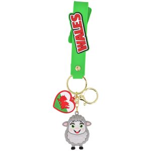 WALES SHEEP PVC KEYRING