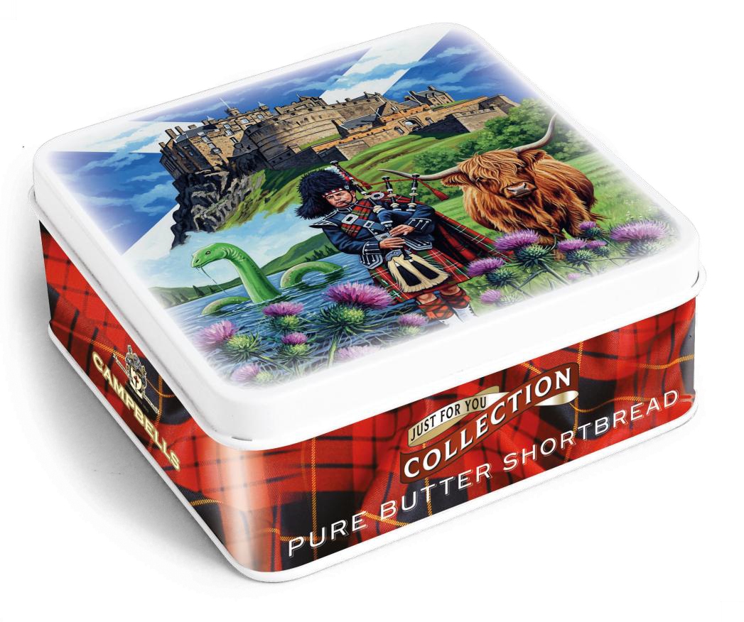 90g Scottish Castle Tin (shortbread fingers)