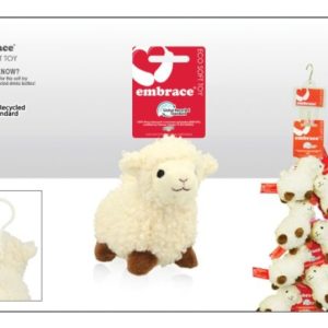 Cream Face Sheep Soft Toy 9.5cm with clip