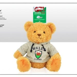 Wales Grey Hoodie Soft Toy Bear 20cm