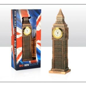 Big Ben Bronze Die Cast Figure with Clock