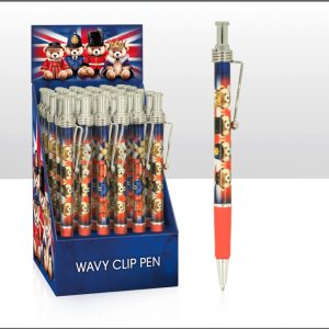 British Bears Wavy Clip Pen
