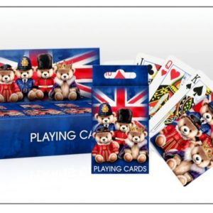 British Bears Playing Cards