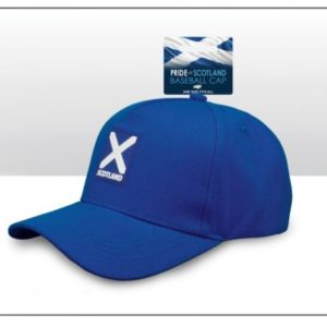 Scotland Saltire Rubber Patch Blue Baseball Cap