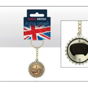 Historic London Metal Bottle Opener Keyring
