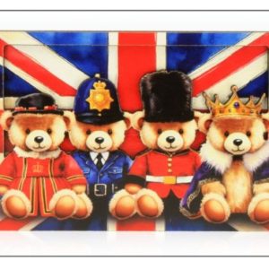 British Bears Wooden Layered Magnet