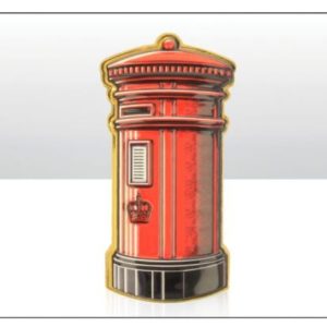 Post Box Gold Cast Metal Magnet