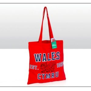 Wales Varsity Cotton Tote Bag