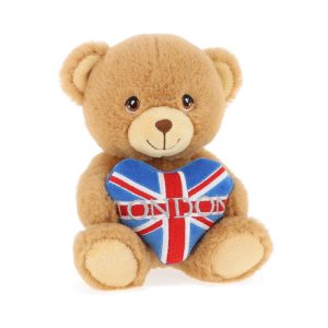 15cm Eco London Heart Bear